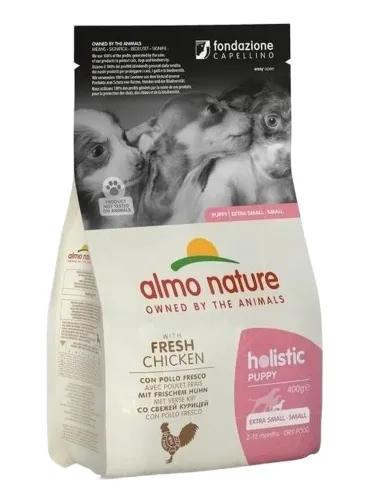 Almo nature holistic puppy small pollo e riso 400 gr  