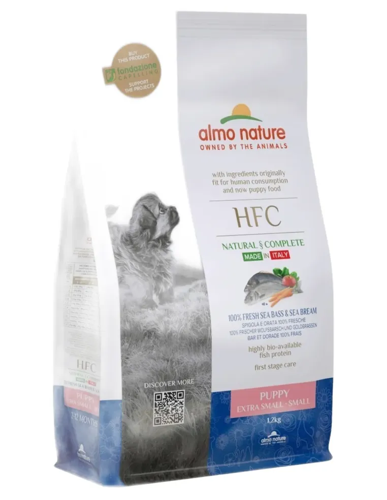 Almo nature HFC cane Puppy Spigola e Orata XS-S 1,2 kg  
