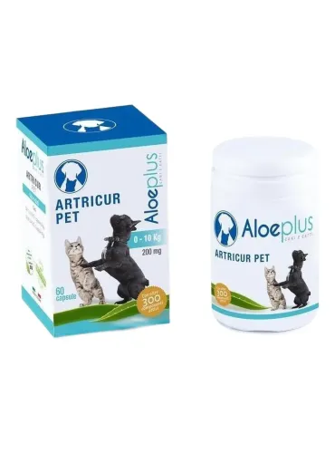 Aloeplus Artricur pet cane e gatto 0-10 kg 60 capsule  