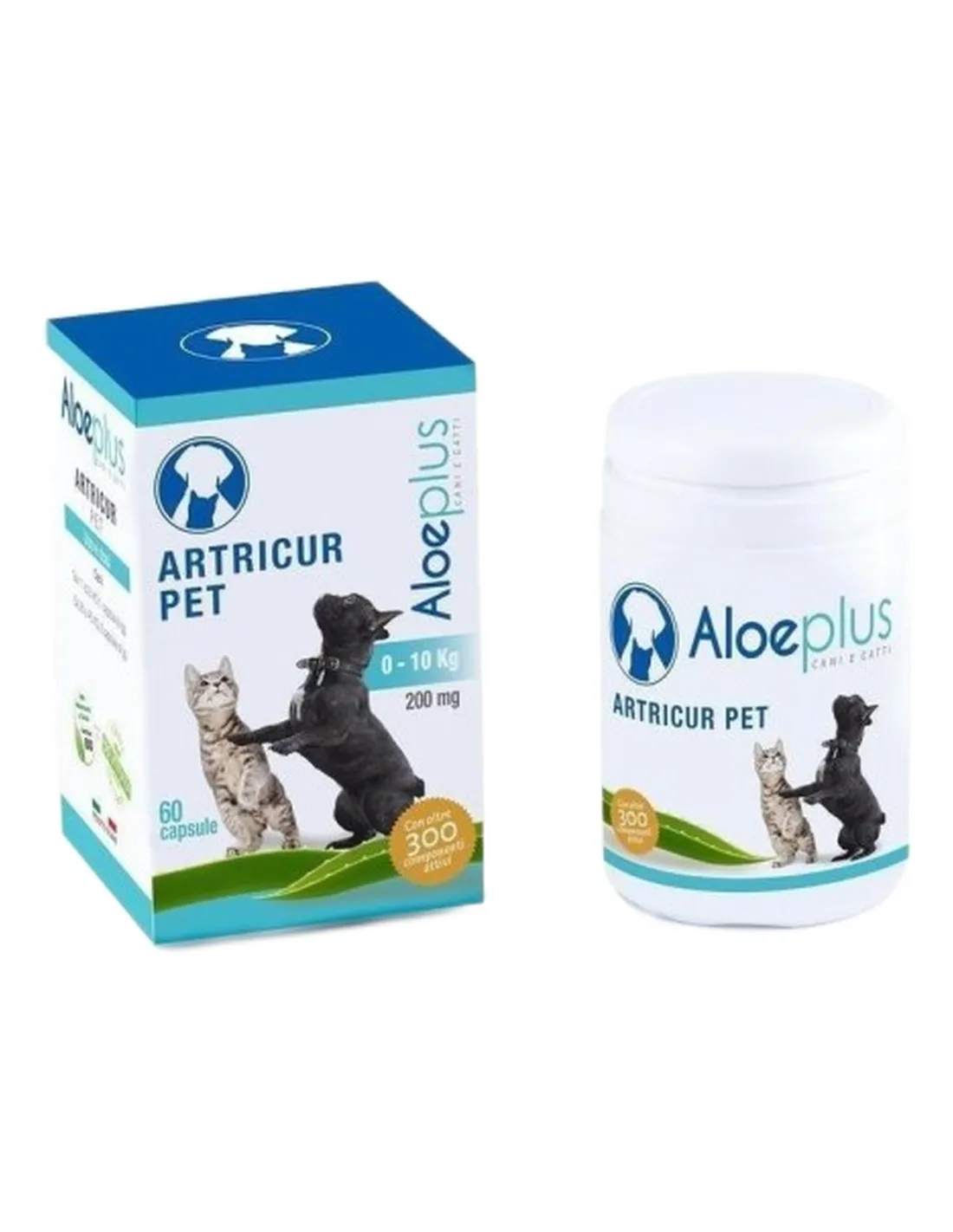 Aloeplus Artricur pet cane e gatto 0-10 kg 60 capsule   Aloeplus Artricur pet cane e gatto 0-10 kg 60 capsule