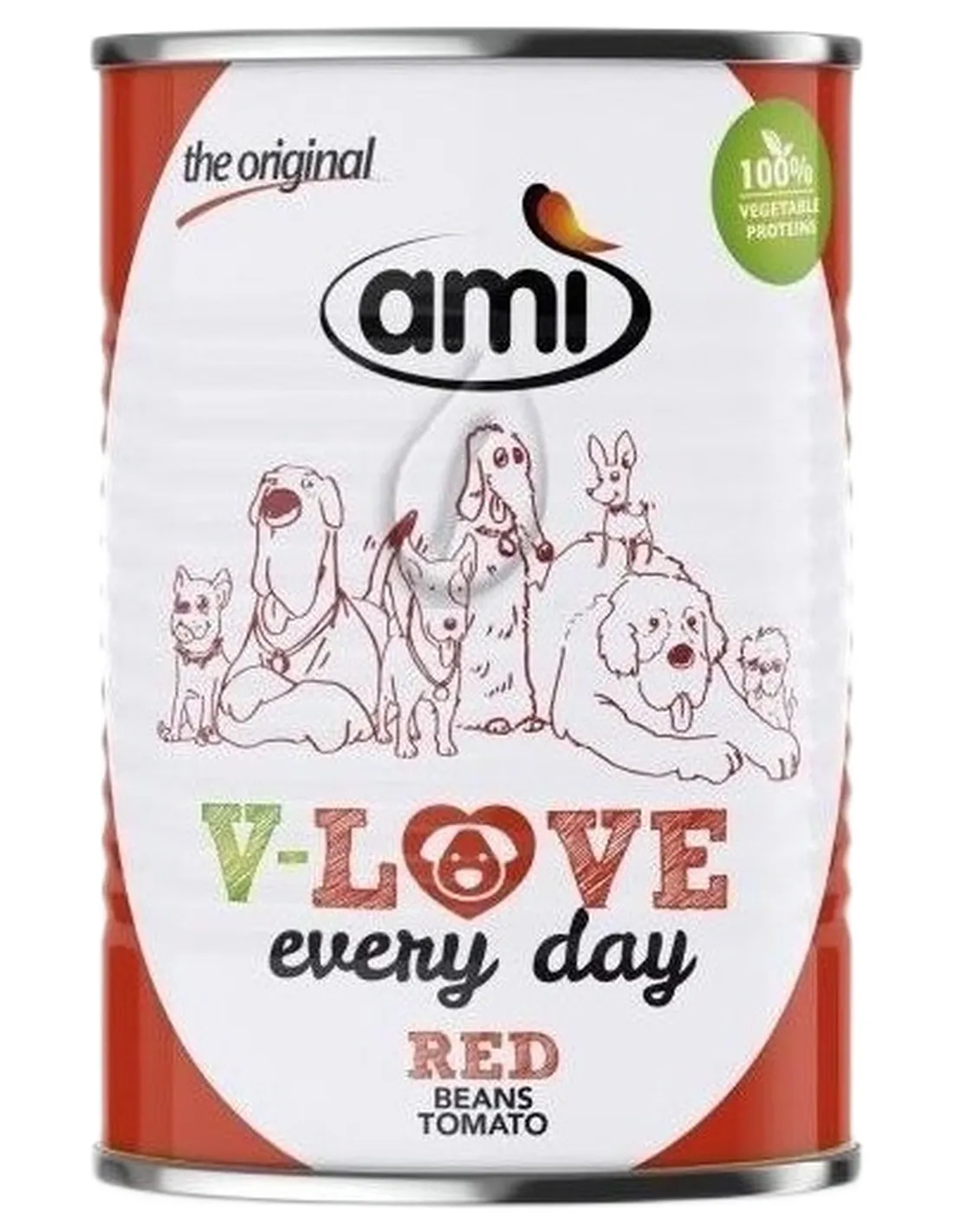 Ami dog red fagioli e pomodoro 400 gr  