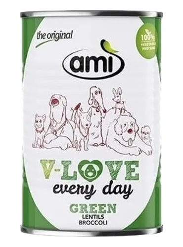 Ami dog green lenticchie e broccoli 400 gr  