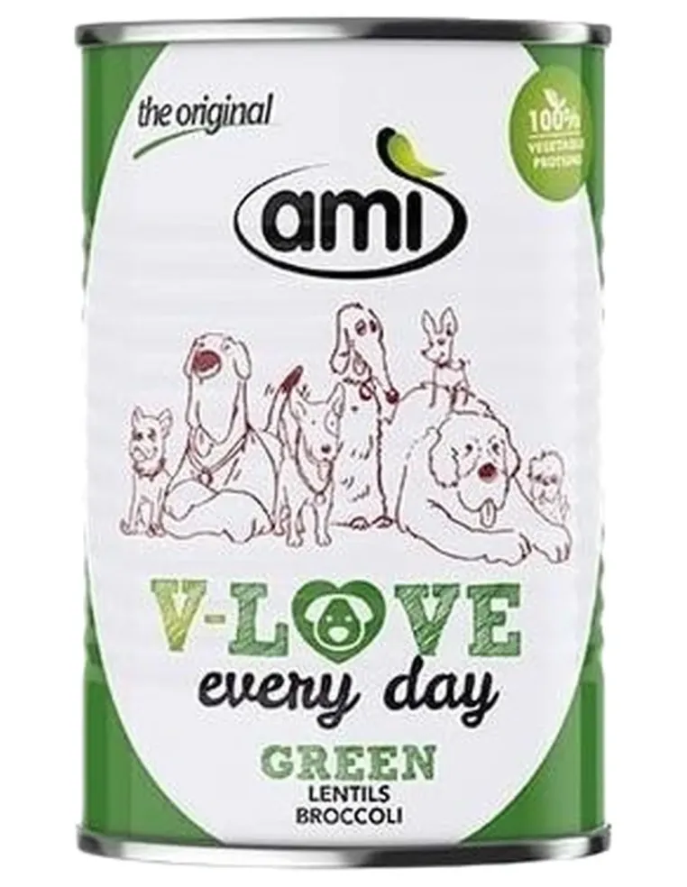 Ami dog green lenticchie e broccoli 400 gr  