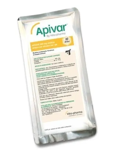 Apivar 10 strisce 500 mg  