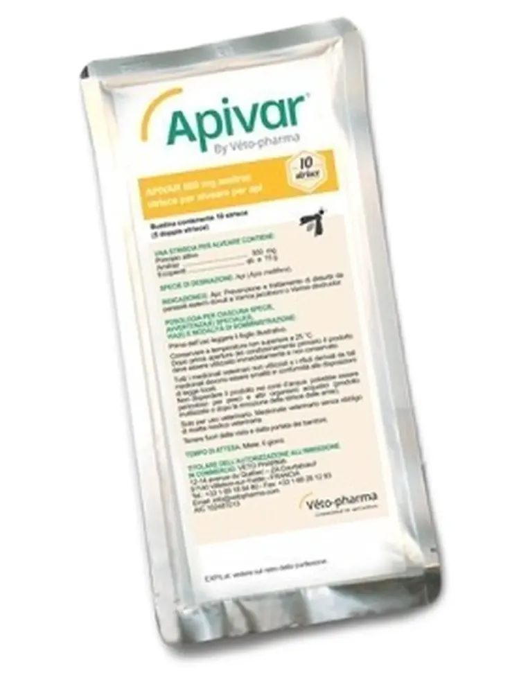 Apivar 10 strisce 500 mg  