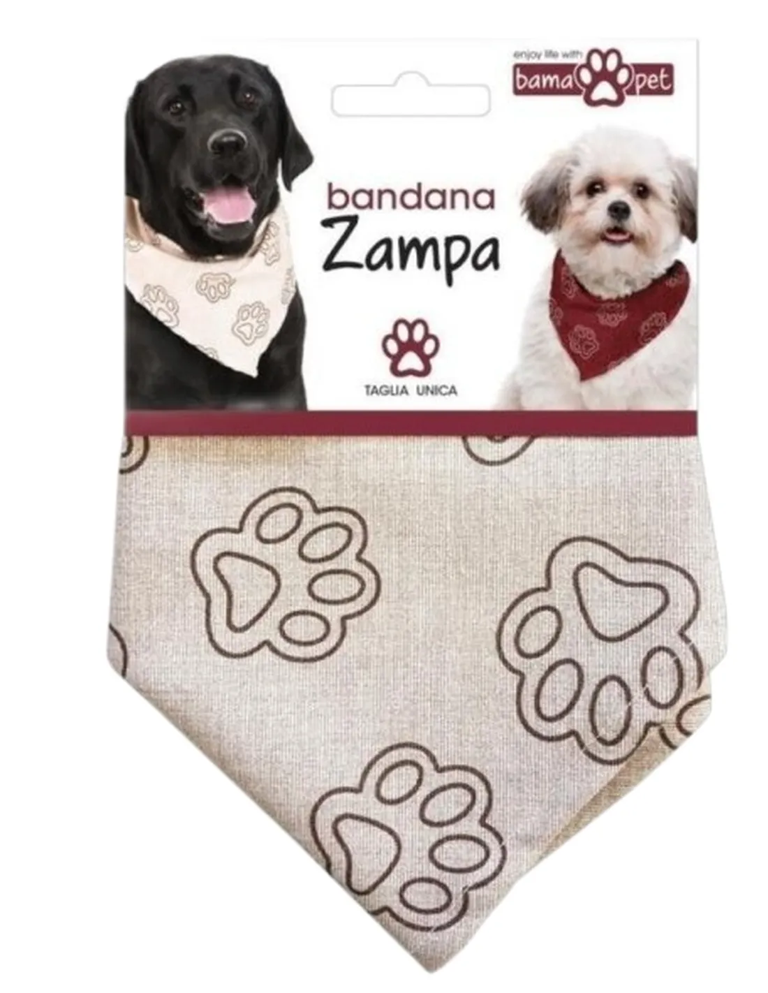 Bama pet bandana zampa  