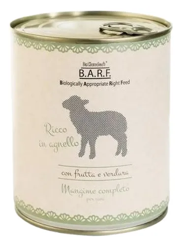 Dr.Clauder's Barf menu completo cane trito di agnello 800 gr  