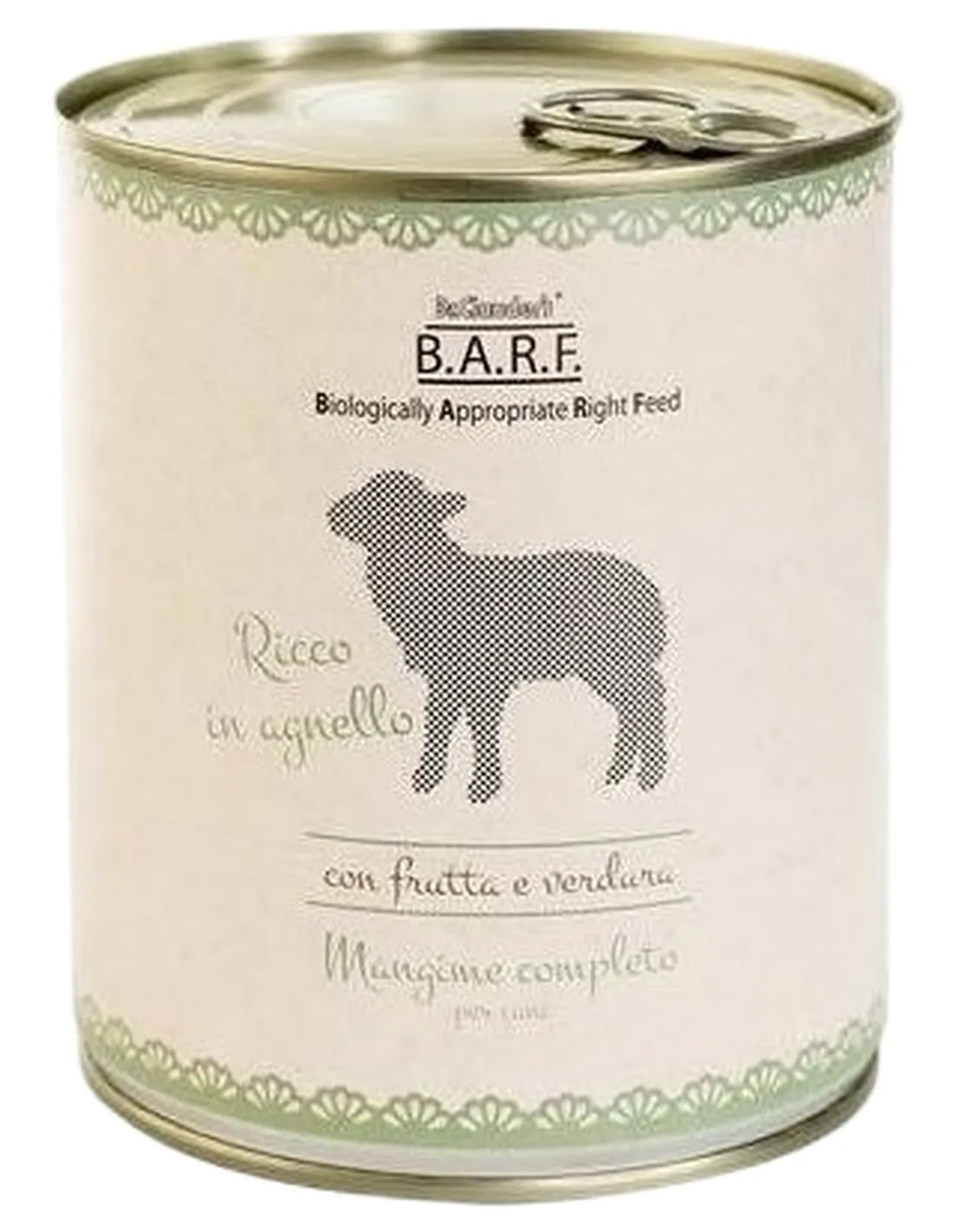 Dr.Clauder's Barf menu completo cane trito di agnello 800 gr  