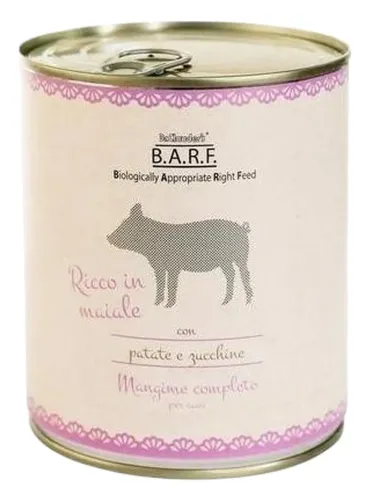 Dr.Clauder's Barf menu completo cane Trito di maiale con patate e zucchine 800 gr
