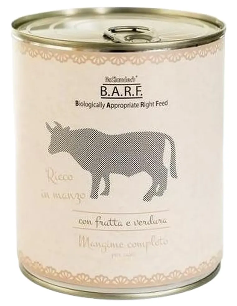 Dr.Clauder's Barf menu completo cane trito di manzo 800 gr  