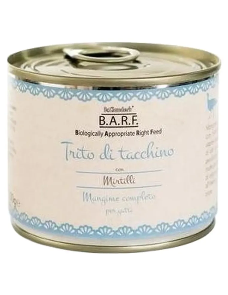 Dr.Clauder's Barf menu completo gatto trito di tacchino 200 gr  