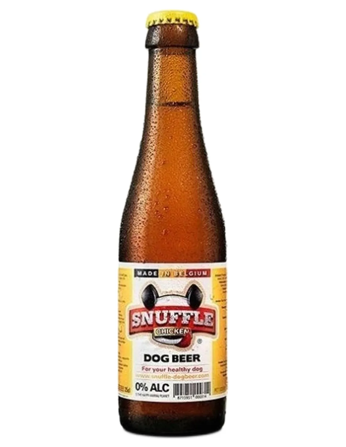 Snuffle Birra per cani al pollo in bottiglia 25cl   Snuffle Birra per cani al pollo in bottiglia 25cl