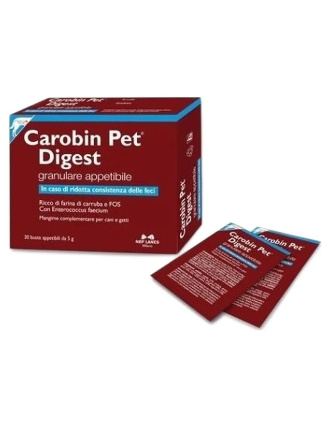 Nbf lanes carobin pet digest 30 buste 5 gr   Nbf lanes carobin pet digest 30 buste 5 gr