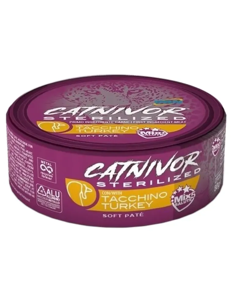 Drn catnivor sterilized tacchino 80 gr  