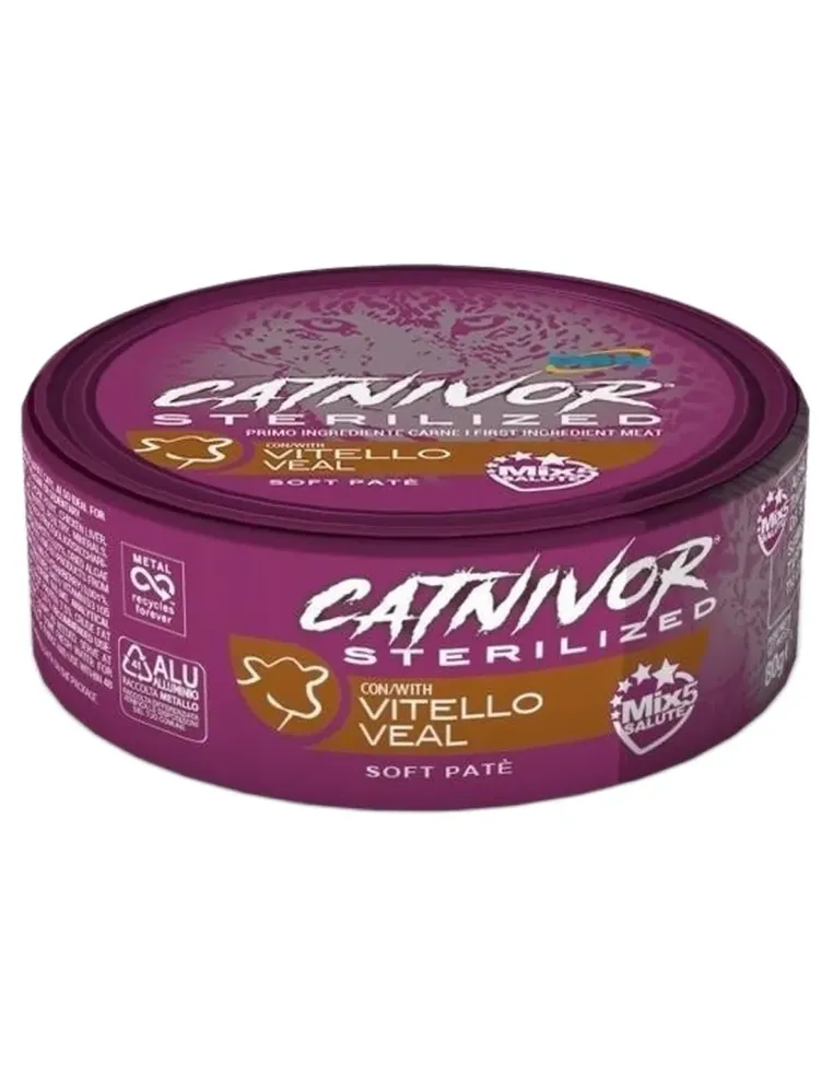 Drn catnivor sterilized vitello 80 gr  