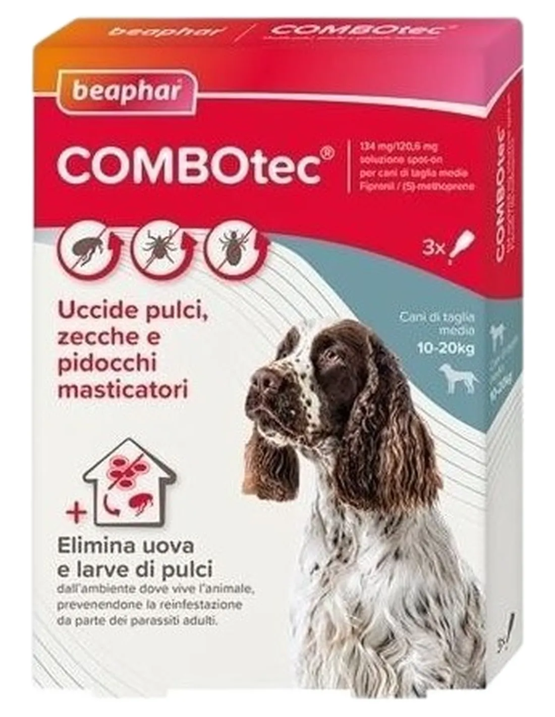 Beaphar combotec 3 pipette cani medi 10-20 kg  