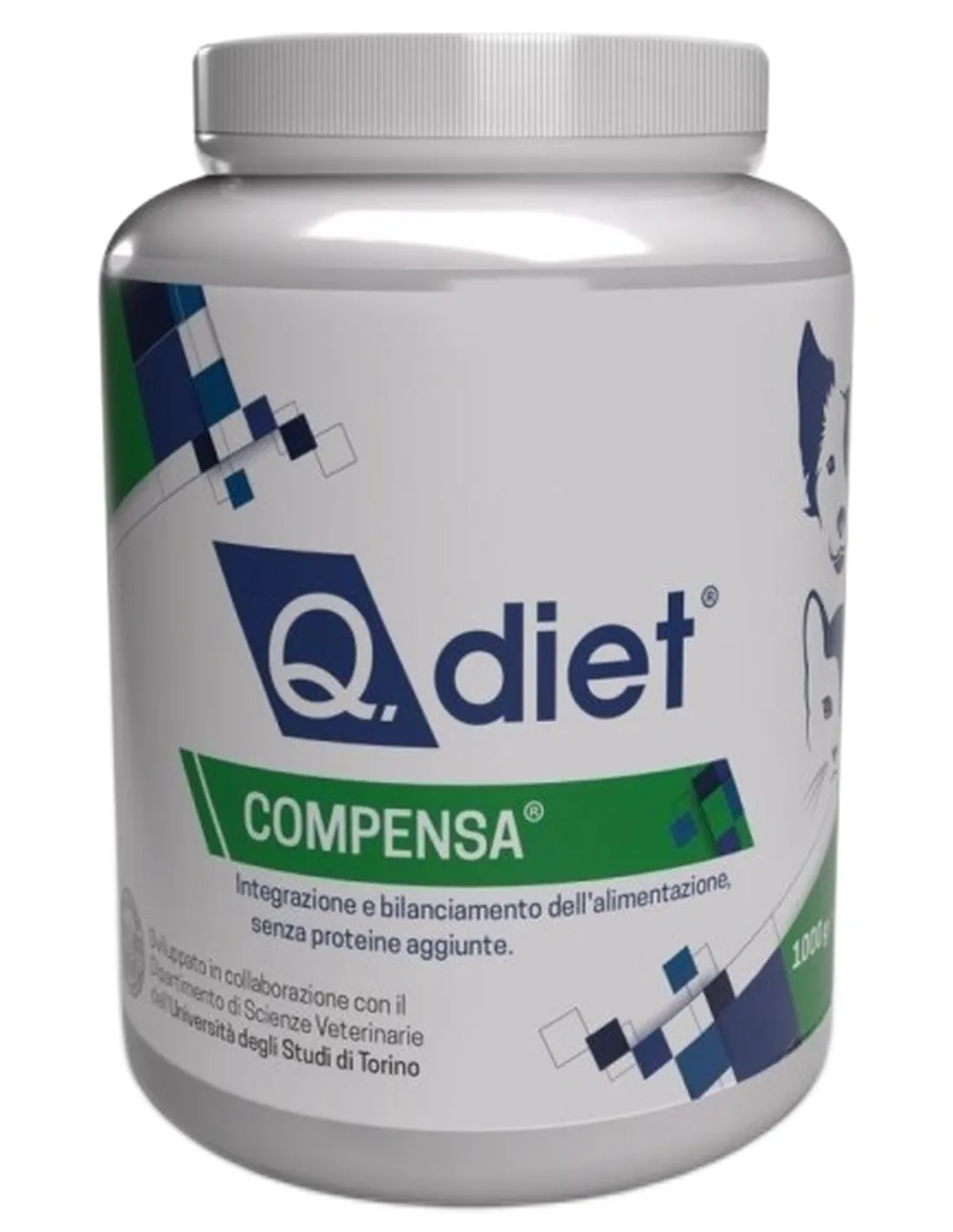 Q.diet compensa polvere 1000 gr  