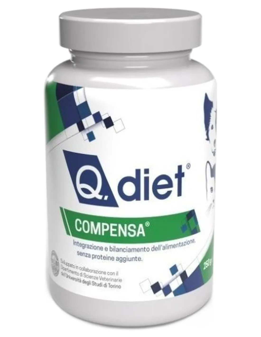 Q.diet compensa polvere 250 gr  