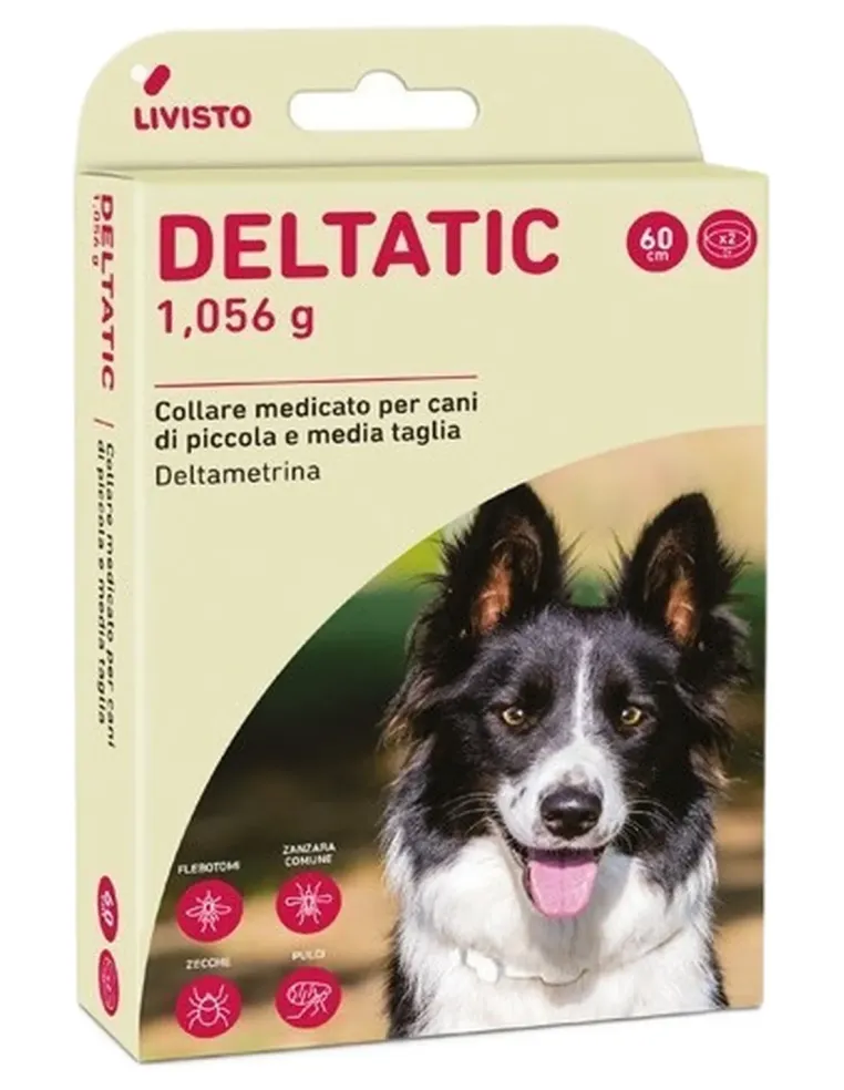 Deltatic 2 collari 60 cm 1.056 g cani 0-25 kg  