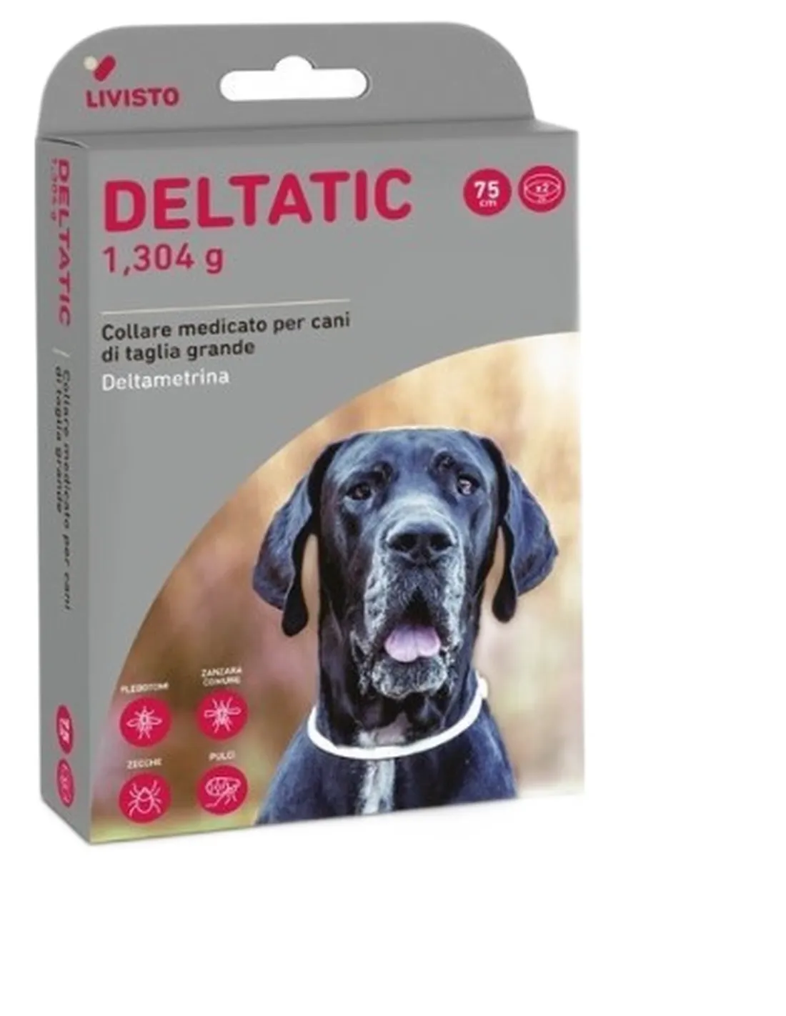 Deltatic 2 collari 75 cm 1.304 g cani oltre 25 kg  