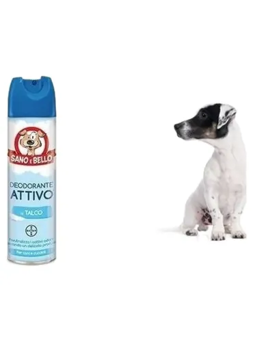 Bayer deodorante talco attivo 250 ml sano e bello  