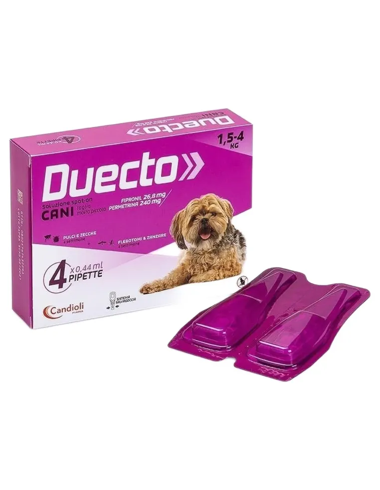 Candioli duecto spot on 4 pipette 1,5 - 4 kg  