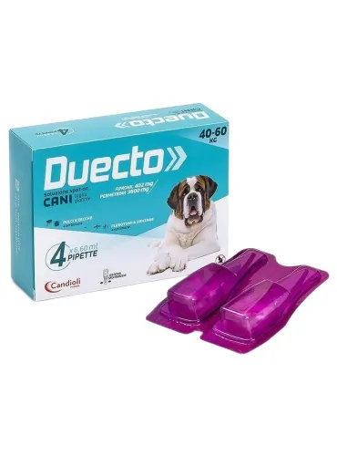 Candioli duecto spot on 4 pipette 40 - 60 kg  