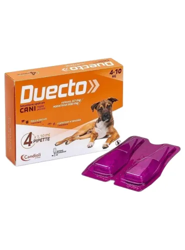 Candioli duecto spot on 4 pipette 4 - 10 kg  