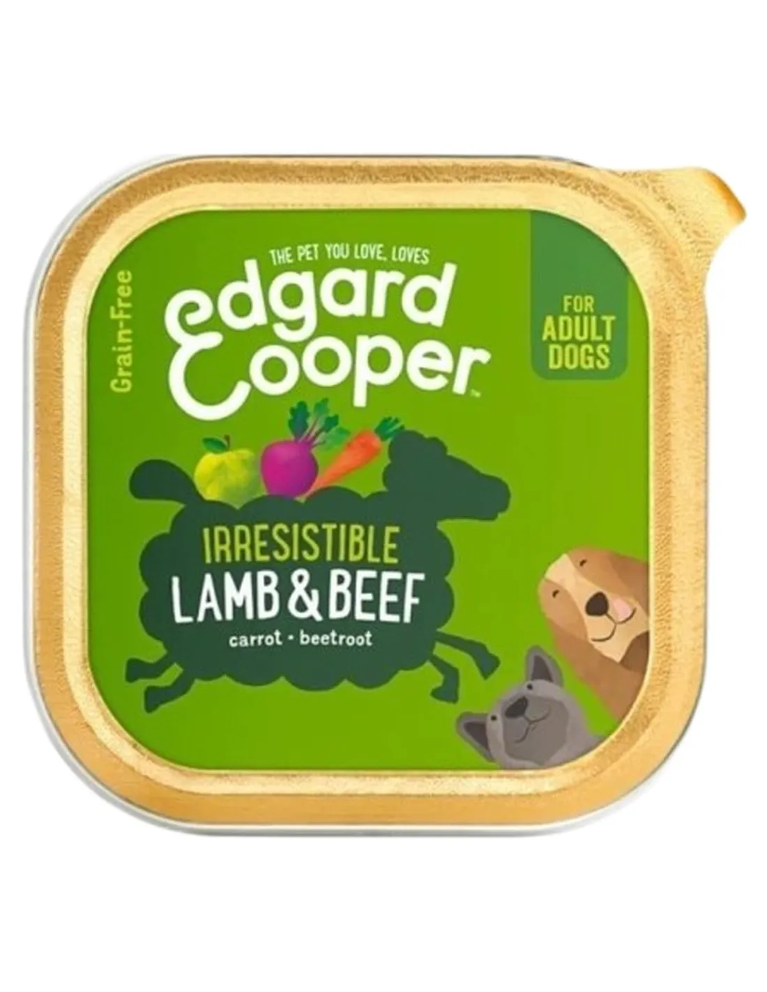 Edgard e Cooper Adult Agnello E Manzo Senza Cereali 150 gr  