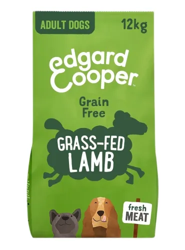 Edgard e Cooper Adult Carne Fresca Di Agnello Nutrito Con Erba Senza Cereali 12 kg  