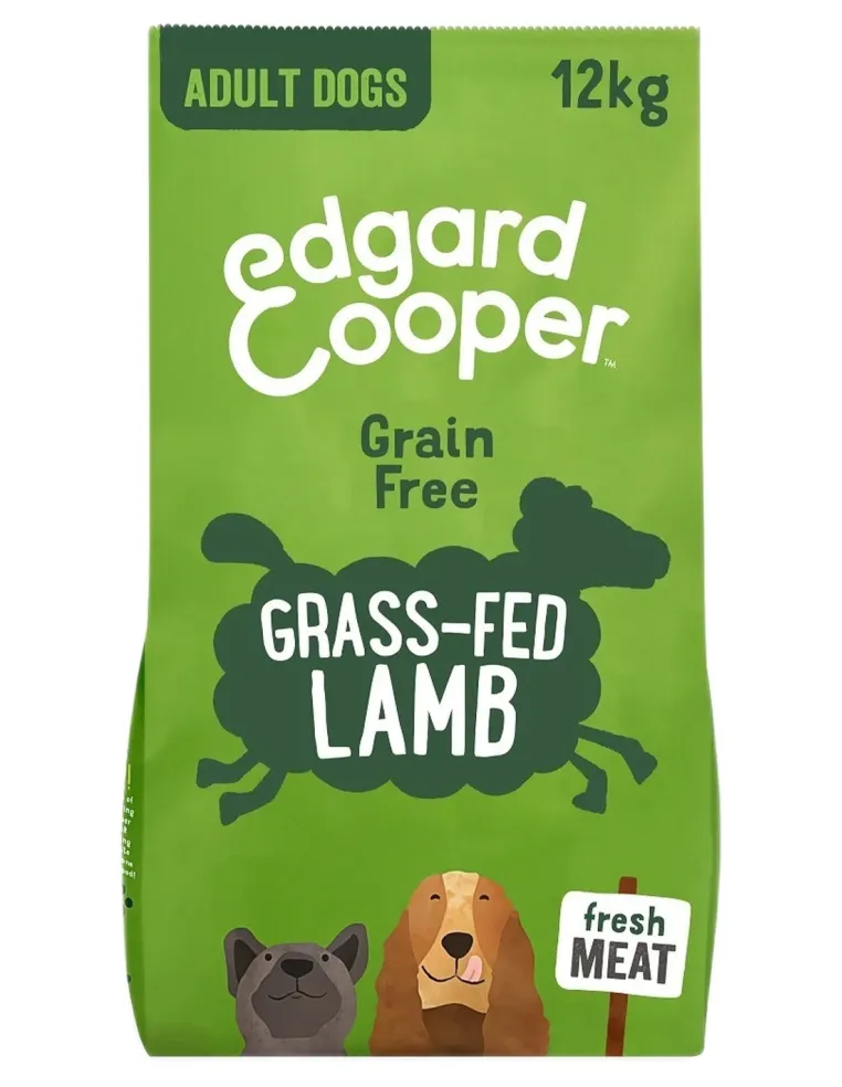 Edgard e Cooper Adult Carne Fresca Di Agnello Nutrito Con Erba Senza Cereali 12 kg  