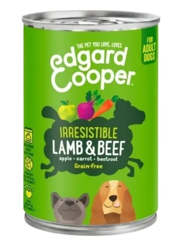 Edgard e Cooper Adult Agnello E Manzo Senza Cereali 400 gr  