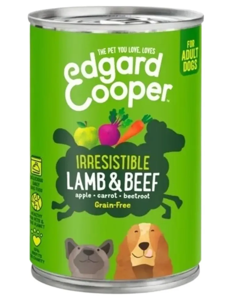 Edgard e Cooper Adult Agnello E Manzo Senza Cereali 400 gr  