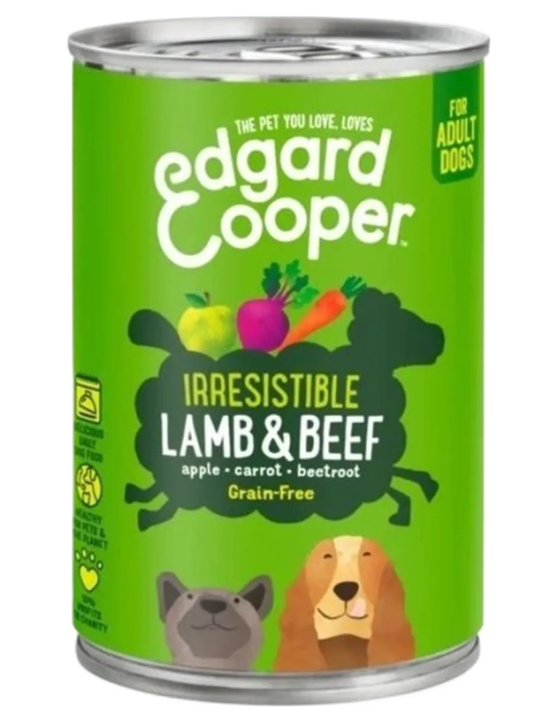 Edgard e Cooper Adult Agnello E Manzo Senza Cereali 400 gr  