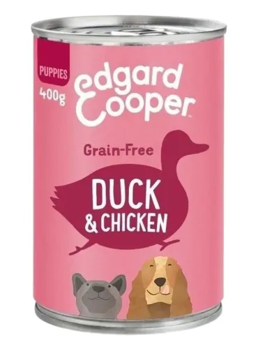 Edgard e Cooper Puppy Anatra E Pollo Senza Cereali 400 gr  