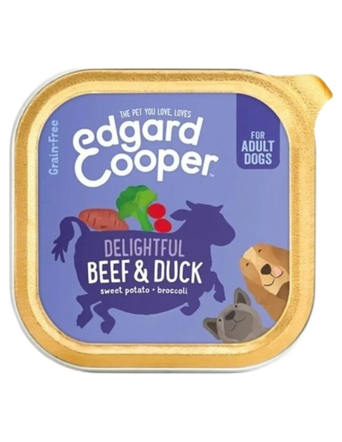 Edgard e Cooper Adult Manzo E Anatra Senza Cereali 150 gr  