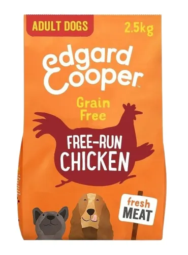 Edgard e Cooper Adult Carne Fresca Di Pollo Allevato A Terra Senza Cereali 2,5 kg  