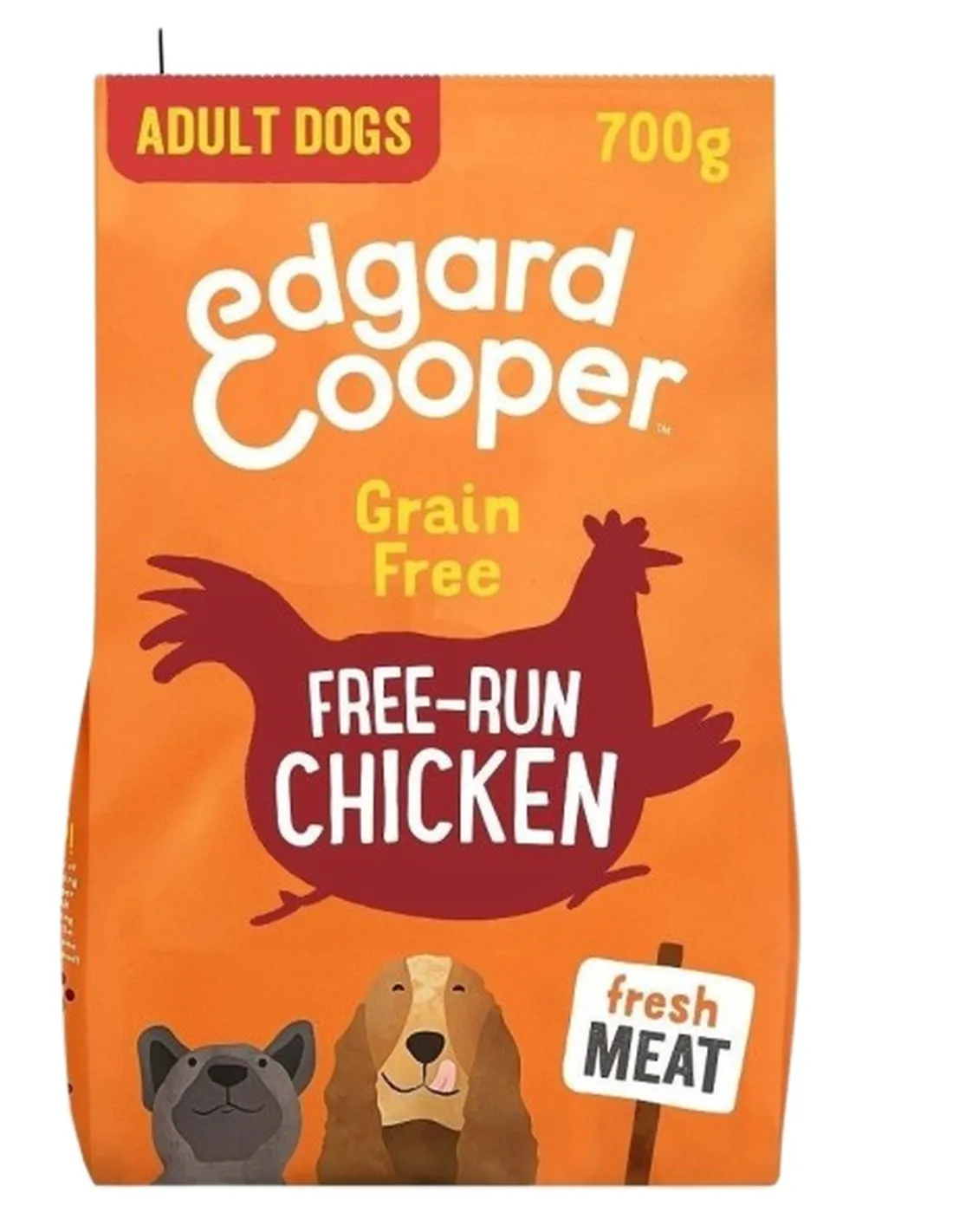 Edgard e Cooper Adult Carne Fresca Di Pollo Allevato A Terra Senza Cereali 700 gr  
