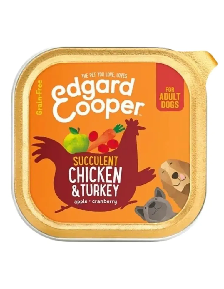 Edgard e Cooper Adult Pollo E Tacchino Senza Cereali 150 gr  