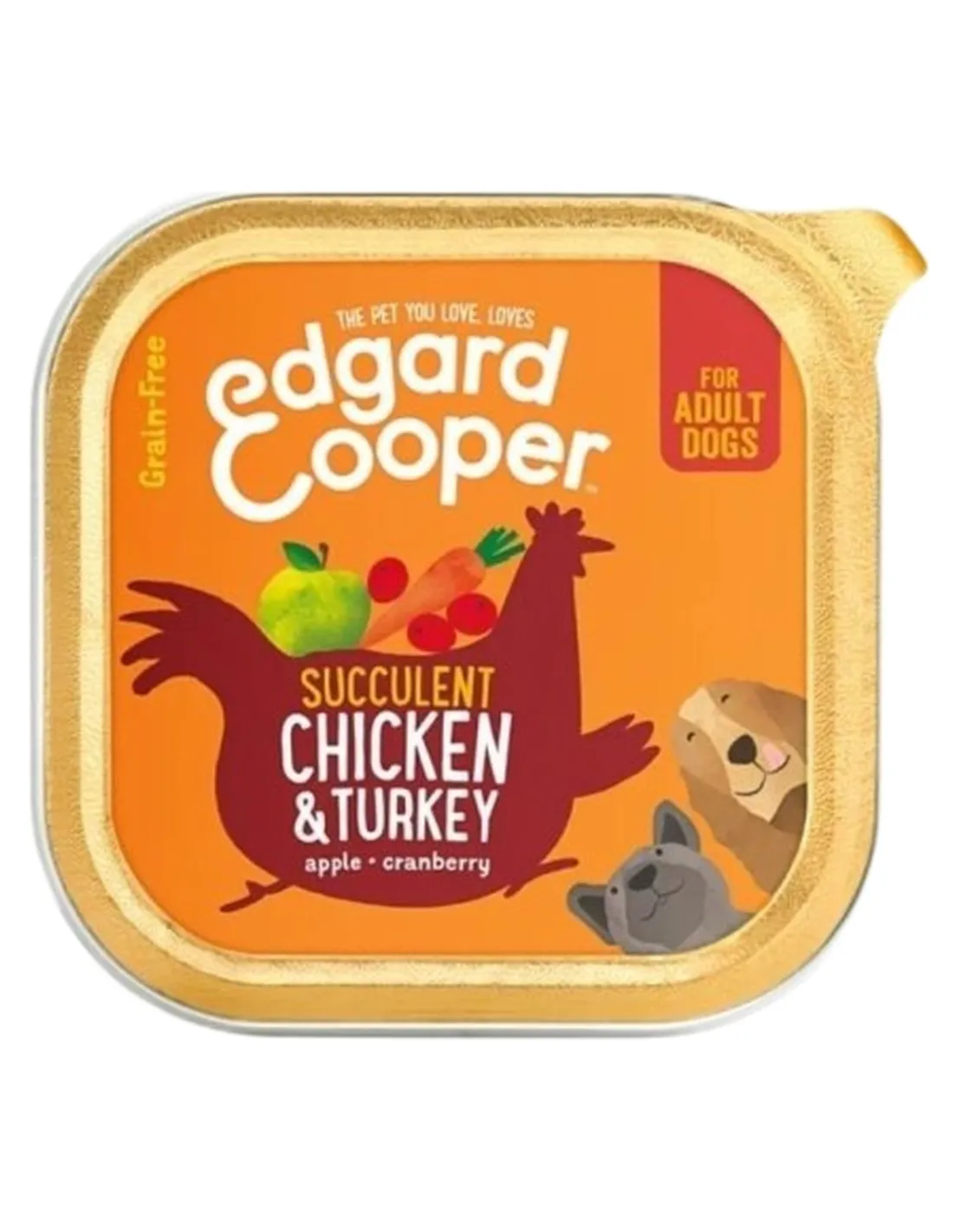 Edgard e Cooper Adult Pollo E Tacchino Senza Cereali 150 gr  