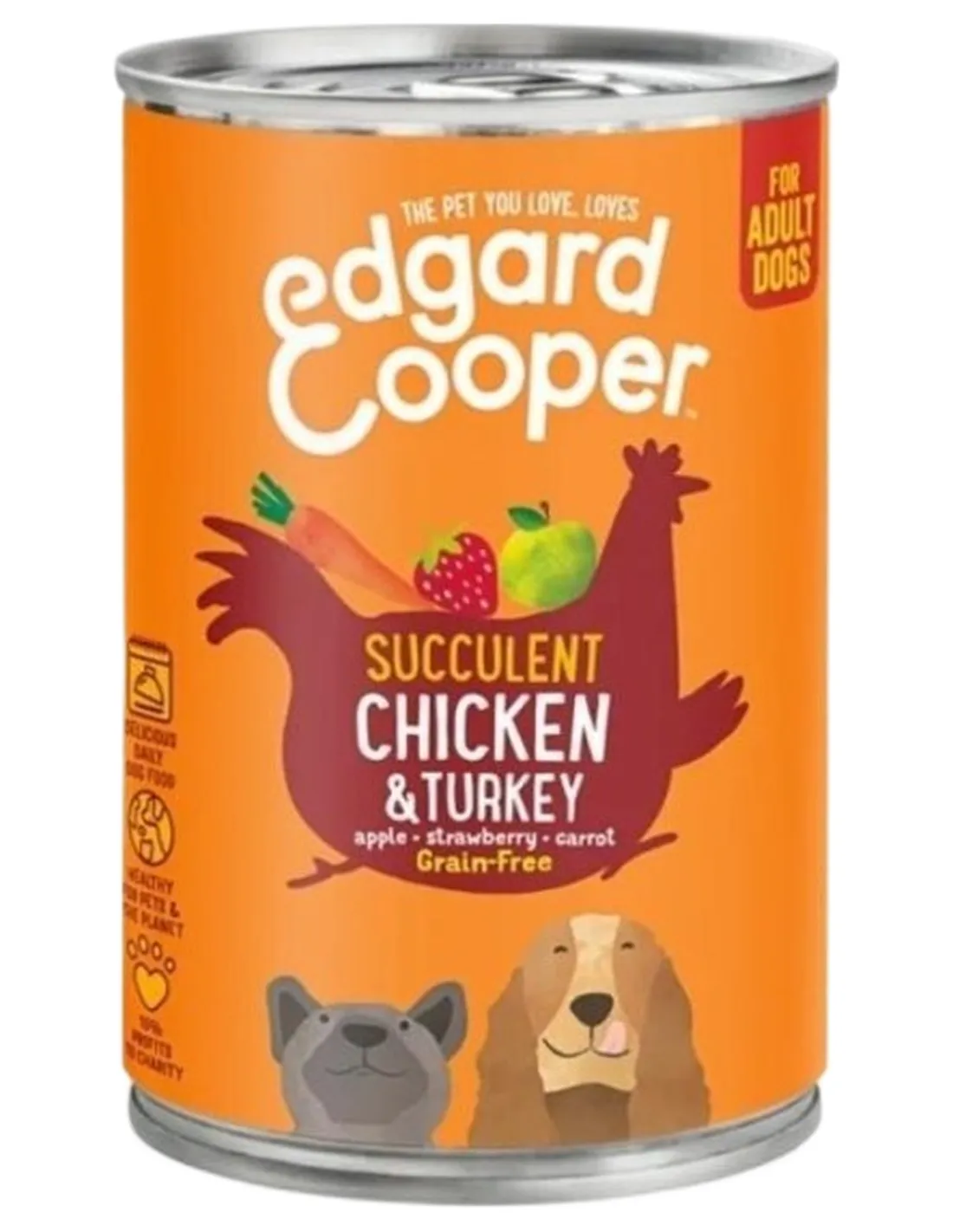 Edgard e Cooper Adult Pollo E Tacchino Senza Cereali 400 gr  