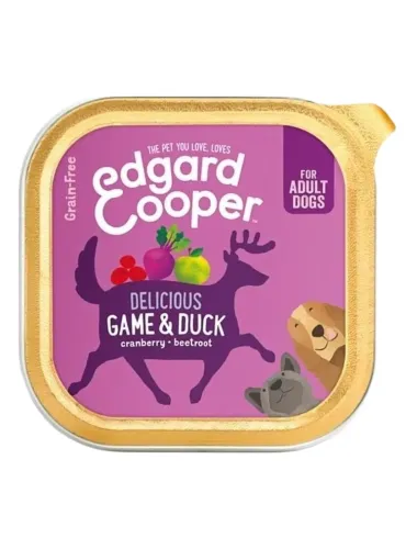 Edgard e Cooper Adult Selvaggina E Anatra Senza Cereali 150 gr