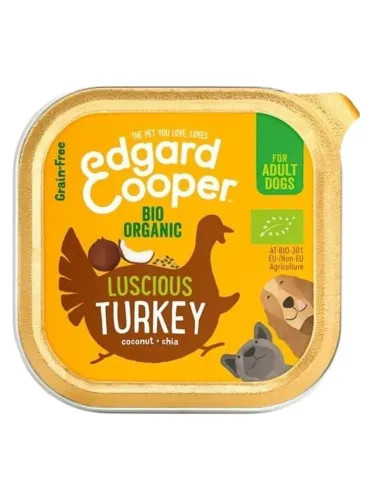 Edgard e Cooper Adult Tacchino Biologico Senza Cereali 100 gr  