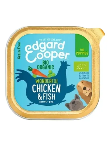 Edgard e Cooper Puppy Pollo E Pesce Biologici Senza Cereali 100 gr