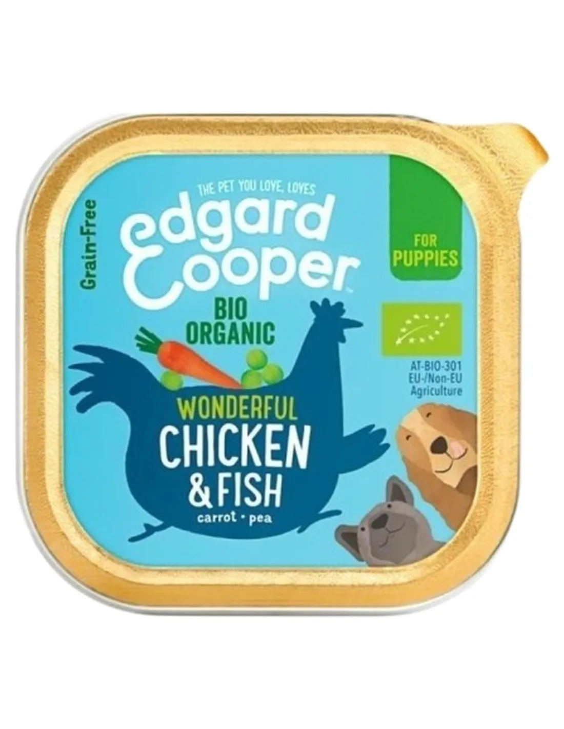 Edgard e Cooper Puppy Pollo E Pesce Biologici Senza Cereali 100 gr   Edgard e Cooper Puppy Pollo E Pesce Biologici Senza Cereali 100 gr
