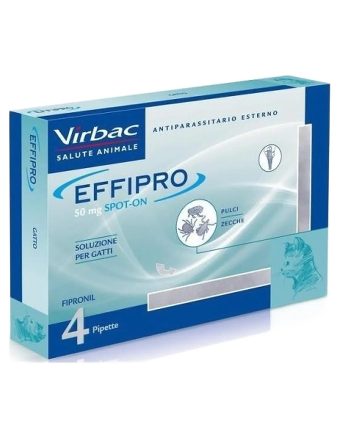 Effipro gatto spot-on 50 mg   Effipro gatto spot-on 50 mg