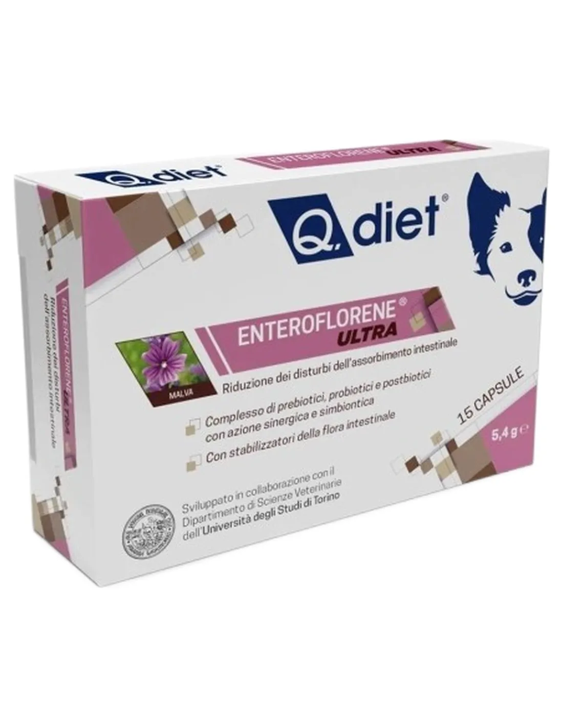 Q.diet enteroflorene ultra 15 capsule 5,4 gr  