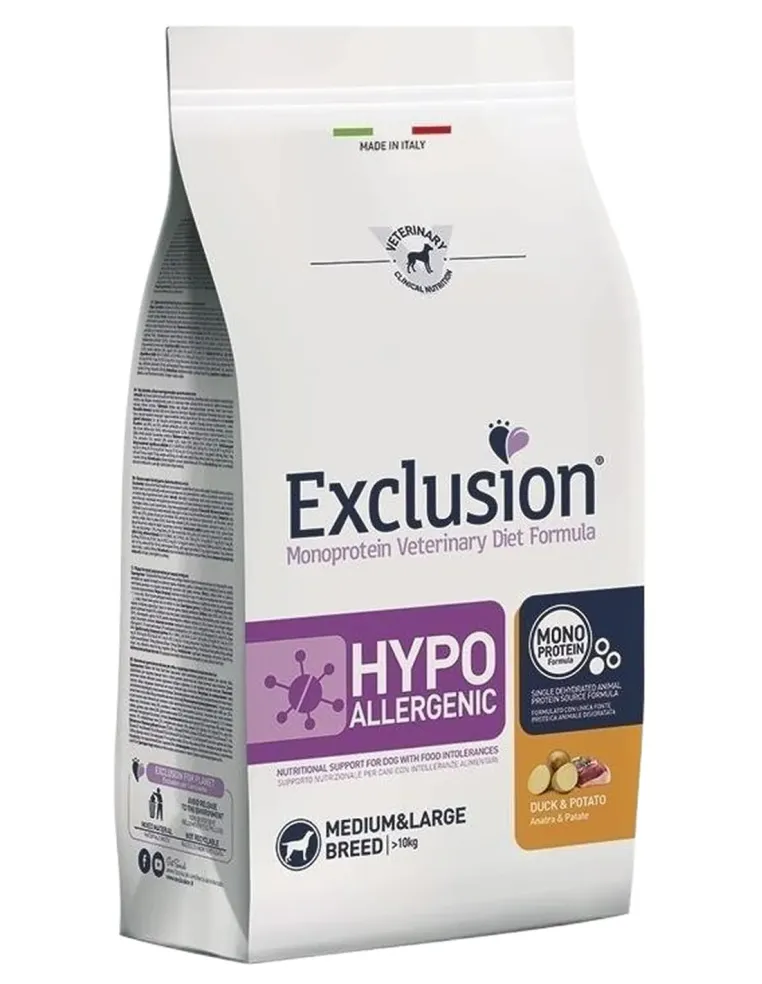 Exclusion diet formula hypoallergenic anatra e patate medium large 12 kg  