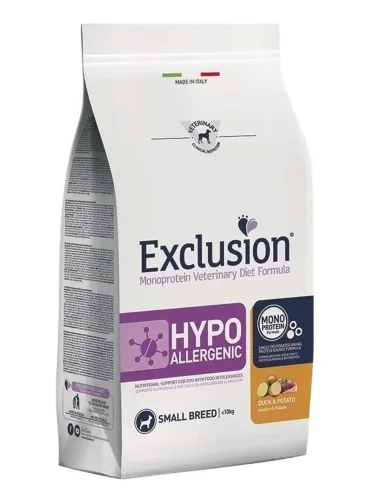 Exclusion diet formula hypoallergenic anatra e patate small 2 kg  