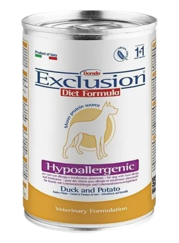 Exclusion diet formula hypoallergenic anatra e patate 400 gr